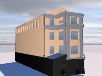 Prison office building 3D model