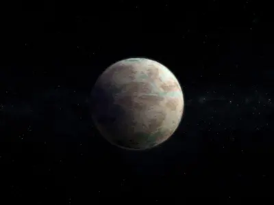 Alien Planet 02 Low-poly 3D model