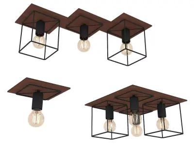 Nowodvorski Coba ceiling lamp 3D model