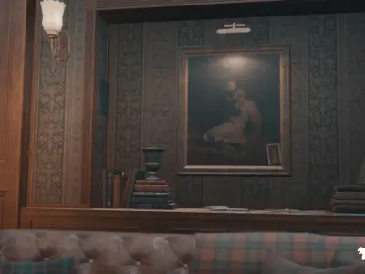 Abandoned Horror Mansion Interior Low-poly 3D model