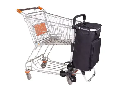 Shopping Trolley on 6 Wheels 3D model