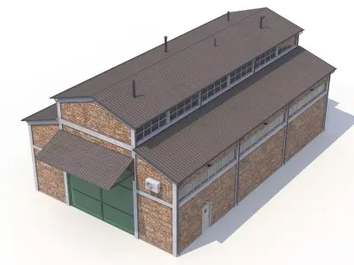 Industrial Building 26 PBR Low-poly 3D model