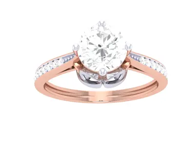  Women Ring MTL 3dm STL OBJ FBX Details 3D print model 12