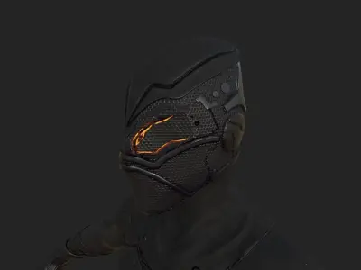 Sci-fi Thief - The Future Thief Low-poly 3D model