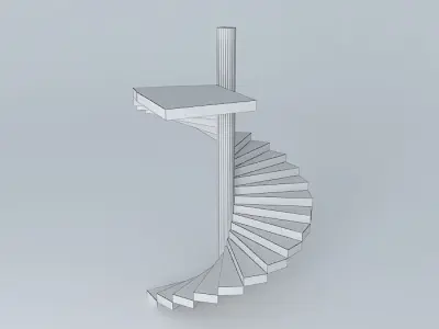 Spiral ladder 2 3D model