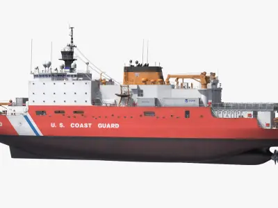  USCGC Healy Polar Icebreaker USA Coast Guard Ship 