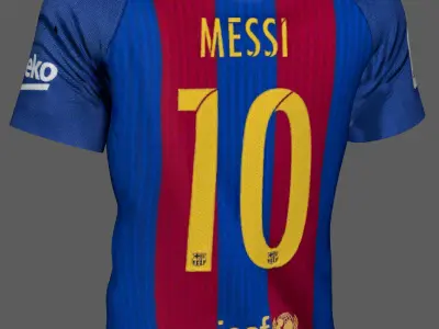 T-Shirt FC Barcelona 3D model
