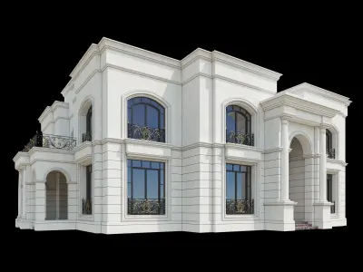 Classic Villa Design 004 3D model