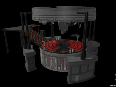 Star Wars Carbon Freezing Chamber Diorama for action figures 3D print model