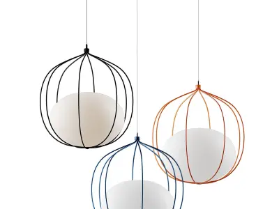 Zero LED Hoop Pendant by Front Design 3D model