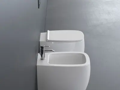 Alice Ceramica Nur WC Low-poly 3D model