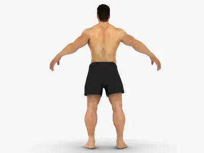 White Male Body 3D model