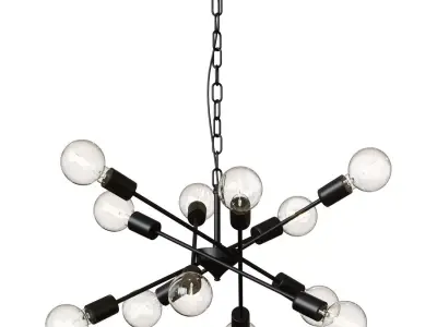 Chandelier VITALUCE Fireworks 12xE27 max 60W 3D model