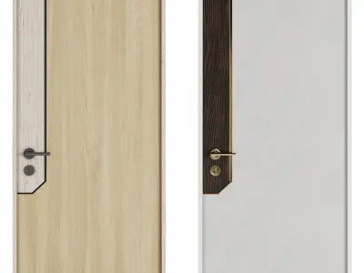 Set Modern Door 04 3D model