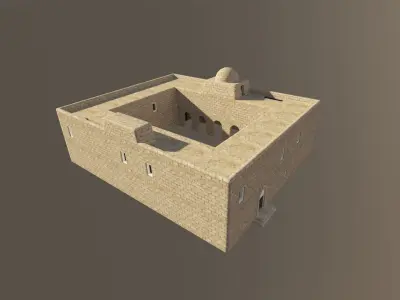 Afghanistan Middle East Village Town Houses Low-poly 3D model