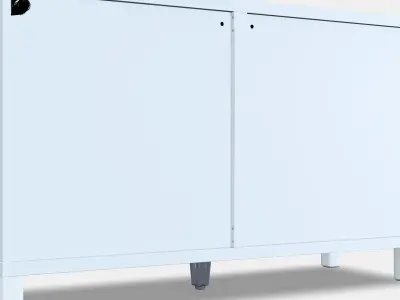 BESTA Storage combination with doors 68 Low-poly 3D model