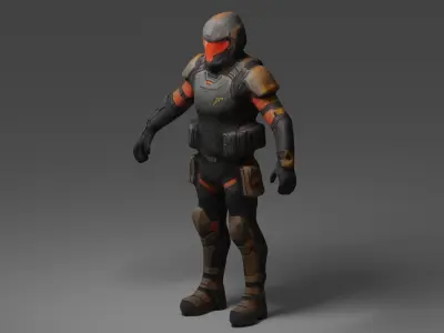 Si-Fi Character  3D model