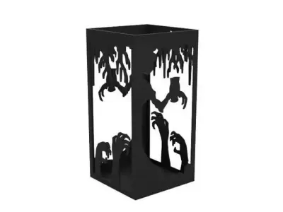 Lantern halloween tree candle holder 3D print model purchase