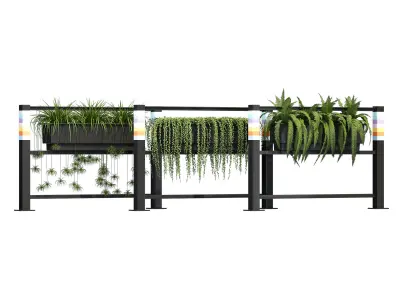 Floral barrier one 3D model
