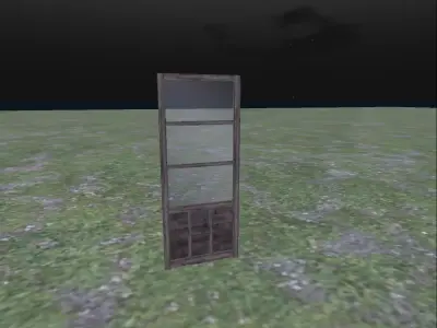  Japanese traditional door Free 3D model