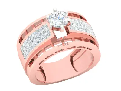 Women Ring  Render 3dm STL OBJ FBX Details 3D print model 362