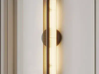 Perforated LED Sconce 3D model