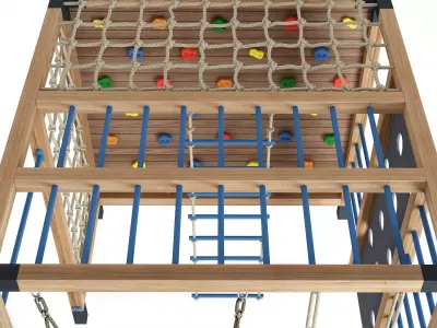 Playground wood 3D model