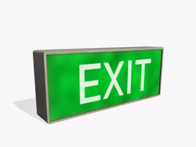 Exit V02 Low-poly 3D model