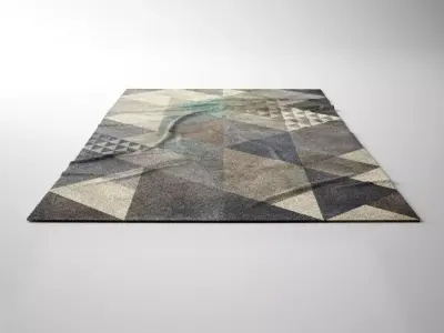 Contemporary Carpet - Rug 3D model
