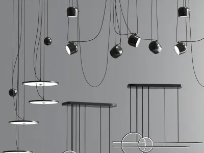 Modern Ceiling Light Suspension Pendant 3D model