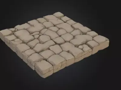 Medieval Stone Floor Tiles Texture