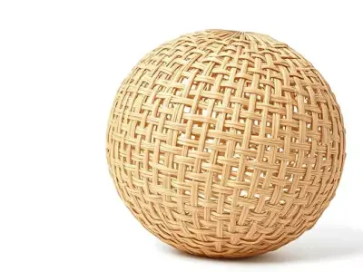 Wicker Rattan Weave Natural Texture