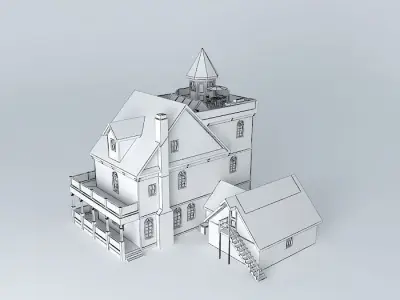 Leon Gothic House Free 3D model