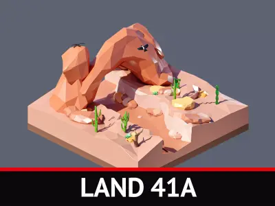 land 41A Low-poly 3D model