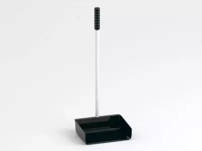 Black Large Dustpan 3D model