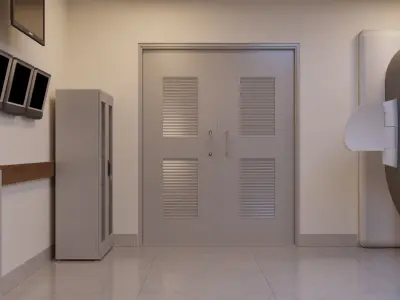 Hospital linear accelerator Room 3d model 3D model