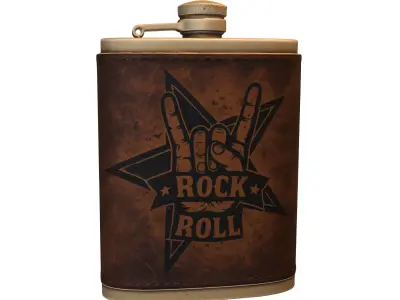 Flask pack  Low-poly 3D model