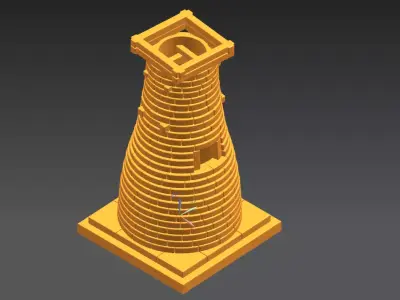 CheomSeongDae light tower 3D model