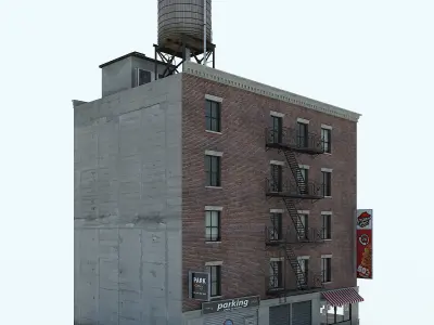 NYC Building Low-poly 3D model