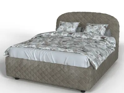 Double bed Allegra 1204 3D model