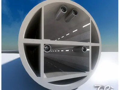 C TYPE TUNNEL SECTION 3D model