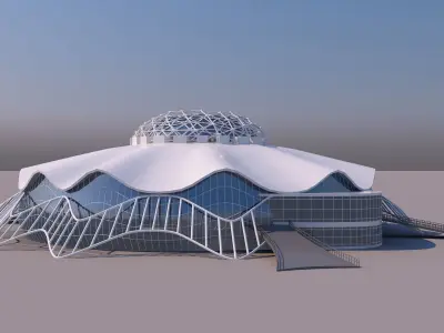 0096 - Organic Building 3D model