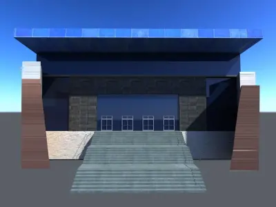 Hamad Aquatic Centre Aspire Doha Qatar 3D model