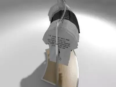 Curved Rail 3D model