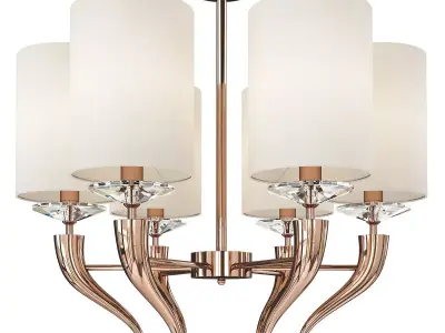 Loving arms round Chandelier Low-poly 3D model