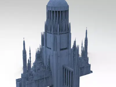 Advanced Civilization Tower Design 3  3D model
