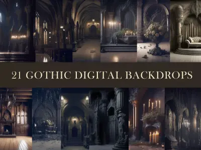 Gothic Themed Image Backdrops Texture