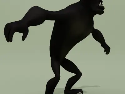 Cartoon Monster Gorgulia 3D model