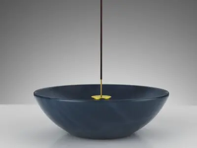 Incense Burner Low-poly 3D model