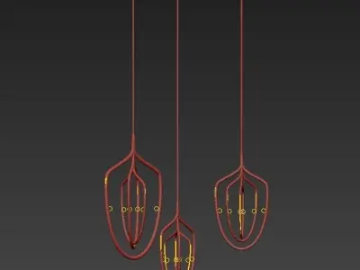Lamparas modernistas 3D model
